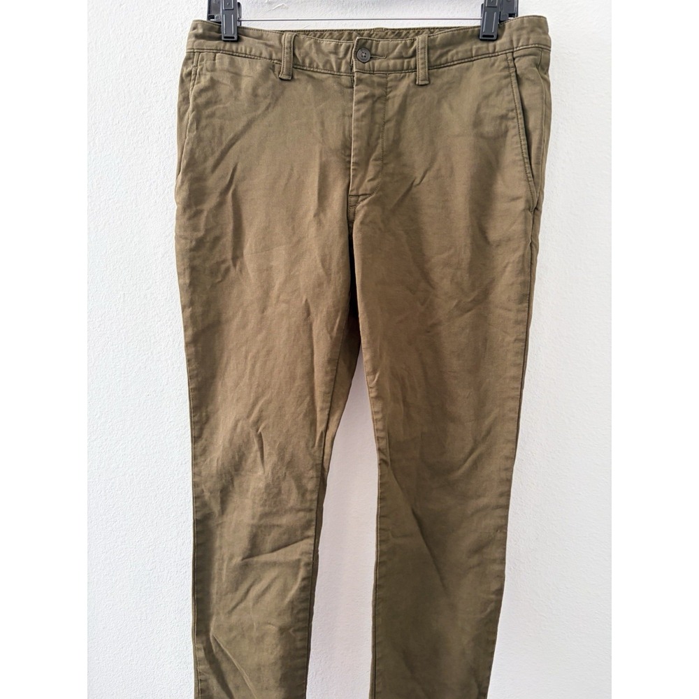 Polo Ralph Lauren Mens Pants 31x30 Brown Slim Stretch Chino Casual Flat Front